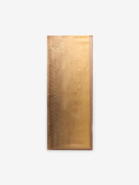 Roberto Cavalli Beige-Gold Silk Stole with Scale Print