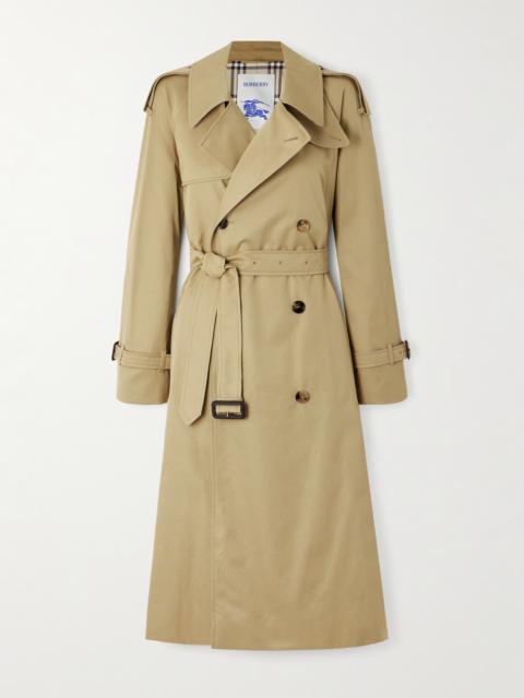 Burberry Castleford Double-breasted Cotton-gabardine Trench Coat