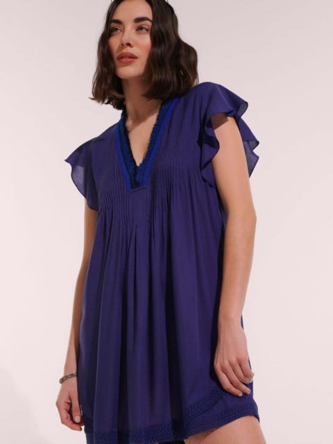 Poupette St Barth Mini Dress Sasha - Royal Blue