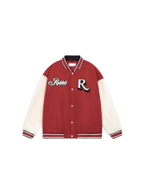 Li-Ning Rabbit Counterflow Graphic Baseball Jacket 'Red Beige' AJDT491-3