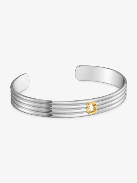 TOUS 9-mm steel Bangle with two-tone bear TOUS Galia