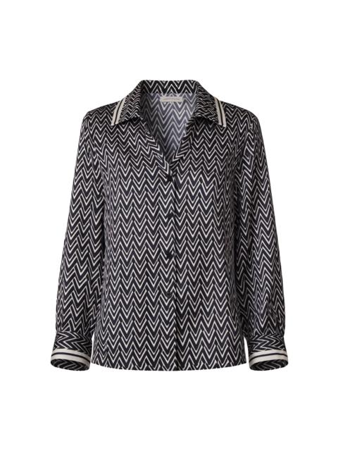ANDRES OTALORA Aun Permance Patterned Blouse print