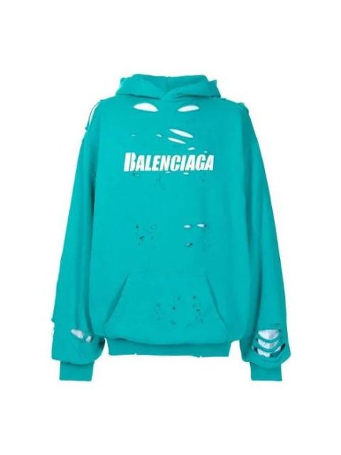 BALENCIAGA Men's Balenciaga SS21 Classic Alphabet Printing Hole Sky Blue 659403TKVB64661