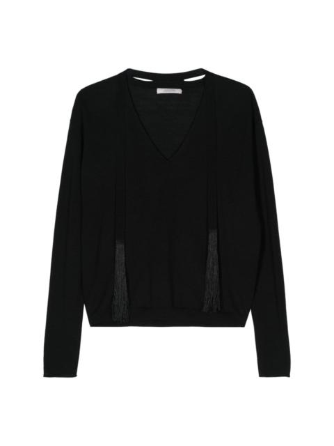 Refined Essentials fine-ribbed jumper