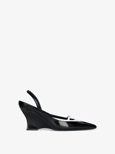 Givenchy RAVEN SLINGBACKS IN LEATHER