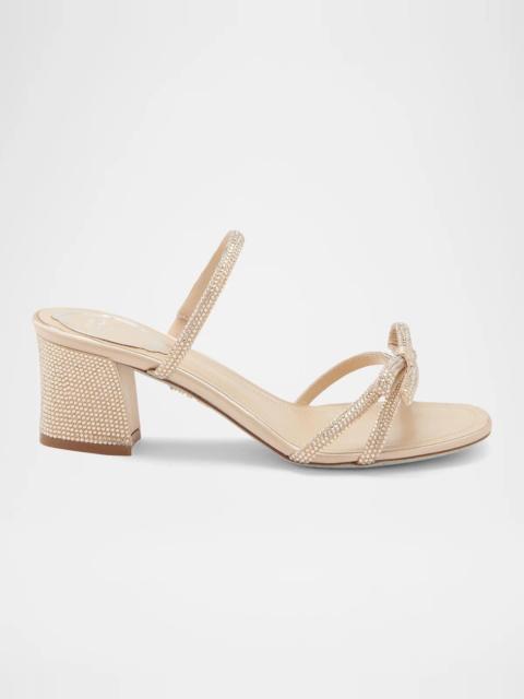 RENE CAOVILLA Embellished Satin Sandals