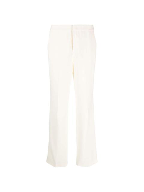 wool straight-leg tailored trousers