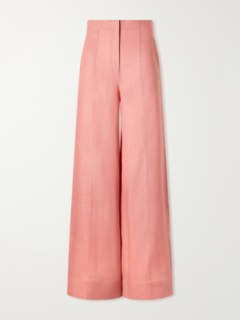 ANDRES OTALORA La Promesa Wide-leg Linen Pants