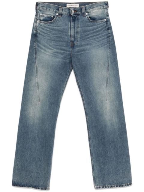 Y/Project dart-detail jeans