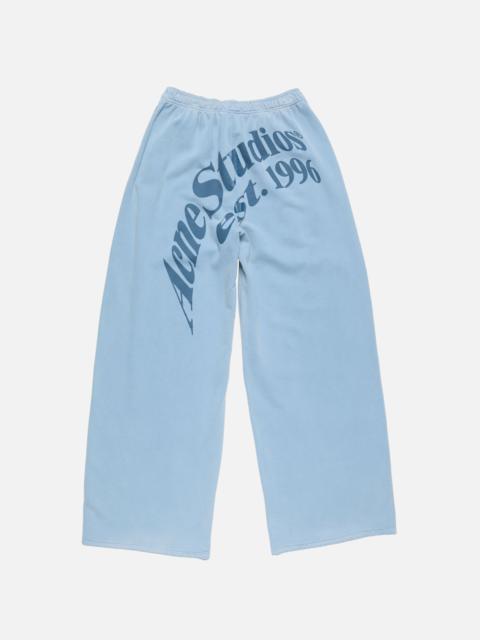 Acne Studios Casual fleece trousers - Dirty blue