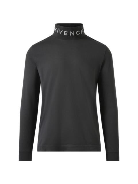 Givenchy logo-embroidered turtleneck T-shirt