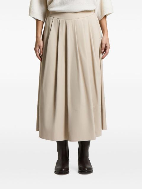 PESERICO pleated midi skirt