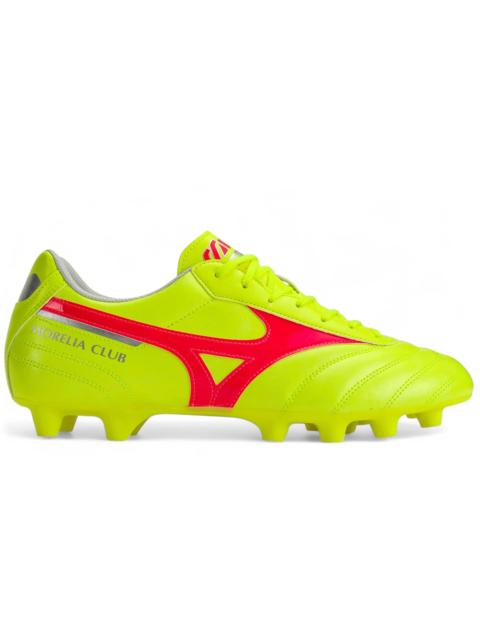 Mizuno Mizuno Morelia II Club MD Safety Yellow Fiery Coral Galaxy Silver