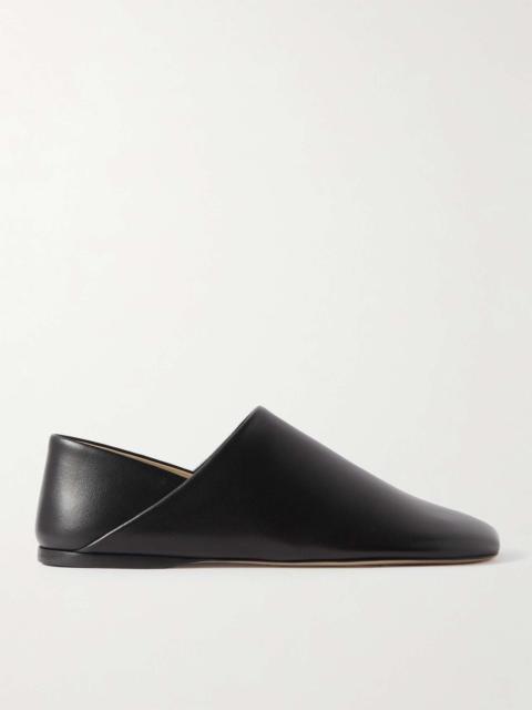 Loewe Toy Collapsible-Heel Leather Slippers
