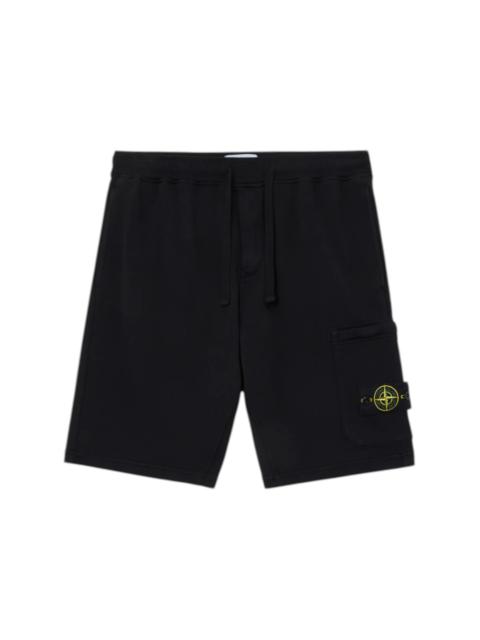 Stone Island Stone Island Organic Cotton Fleece 6200011 Shorts Black