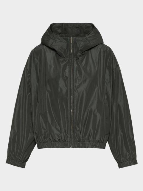 Max Mara Water-Repellent Taffeta Hooded Jacket