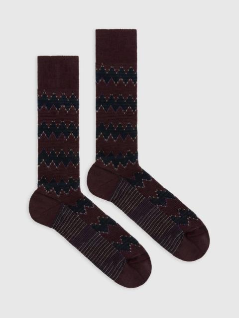 Missoni Zig zag wool and cotton-blend ankle socks