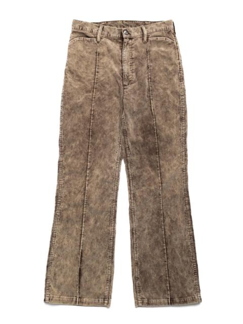 Kapital 14W Corduroy 5P FRISKO (Dirty Dyed) - Brown