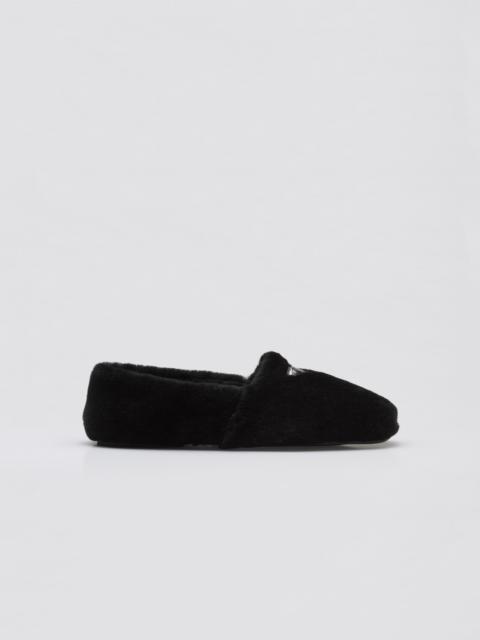 Prada Shearling sabots