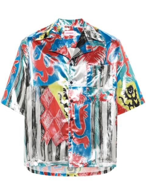 CHARLES JEFFREY LOVERBOY metallic-sheen shirt
