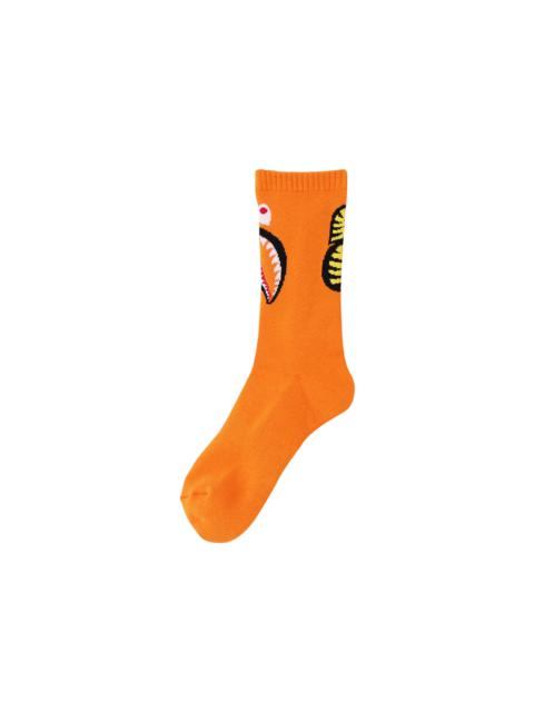A BATHING APE® BAPE Shark Socks 'Orange'