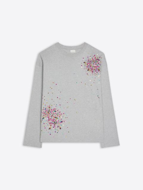 Dries Van Noten EMBELLISHED LONG SLEEVE TEE