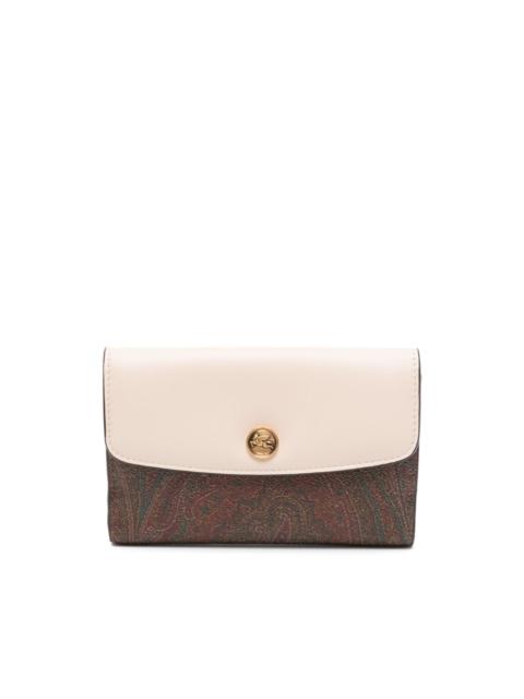 Etro Essential jacquard leather wallet