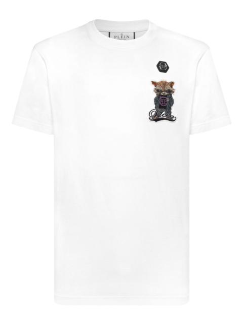 PHILIPP PLEIN raccoon-embroidered crew-neck T-shirt