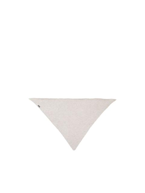 Brunello Cucinelli cashmere foulard with monili