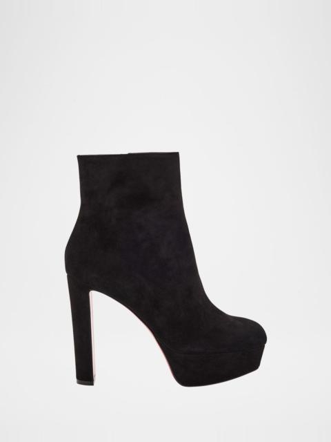 Christian Louboutin 55mm Loo Suede Ankle Booties