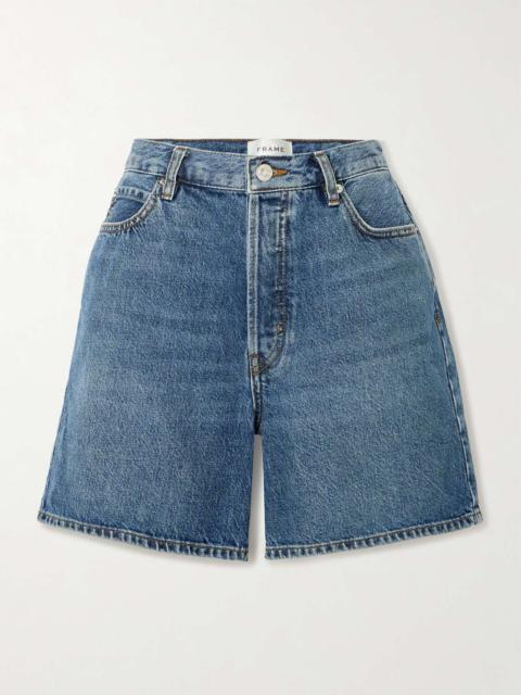 FRAME The Timeless denim shorts Mid denim