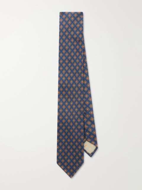 RUBINACCI 8cm Printed Silk-Twill Tie