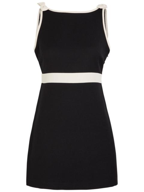LoveShackFancy Loveshackfancy Catrice Bow-appliquéd Cotton-blend Mini Dress