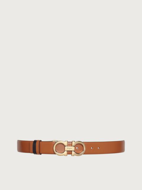 FERRAGAMO Reversible and adjustable Gancini belt