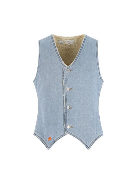 ERL X LEVI'S 'SHERPA' DENIM VEST