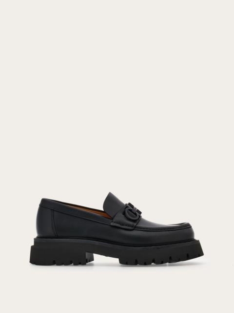FERRAGAMO Chunky moccasin with Gancini ornament