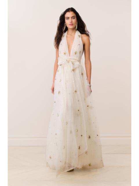 LoveShackFancy Eldora Celestial Embellished Tulle Gown