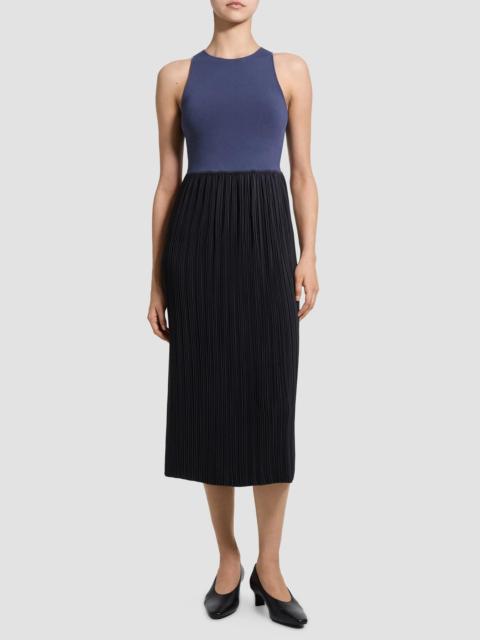 Theory Women's Tank Plissé Midi Dress - Carbon Grey