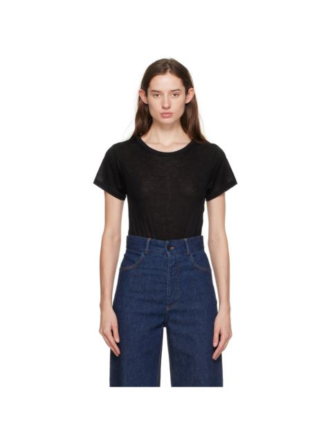 BASERANGE Black Press-Stud Bodysuit