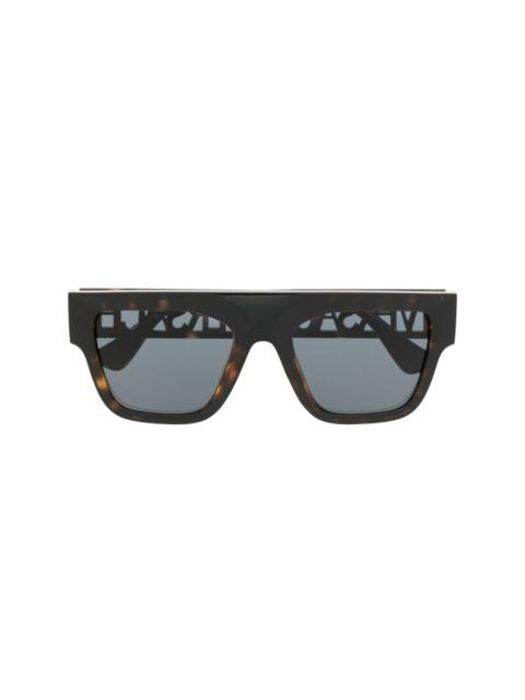 logo-detail square-frame sunglasses