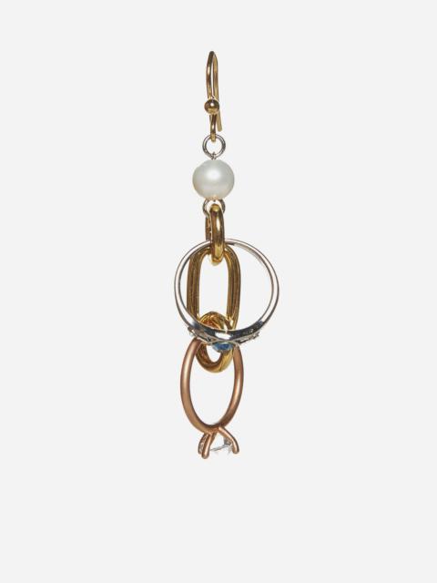 Pearl and pendant earrings