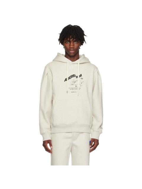 ADER error Gray Embroidered Hoodie
