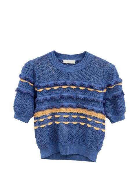 ULLA JOHNSON knitted short-sleeve top