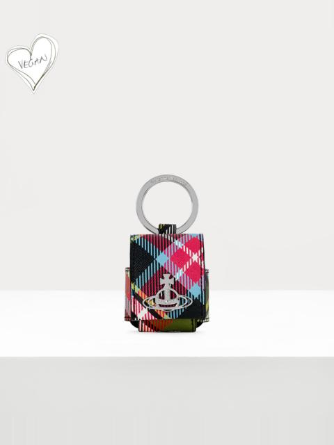 Vivienne Westwood DERBY SMALL ROUNDED AIRPOD CASE TARTAN