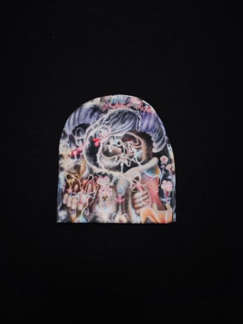 Other brands Japanese Brand - Archetypal Nihilism Beanie Psychedelic Graphic Cyber Grunge