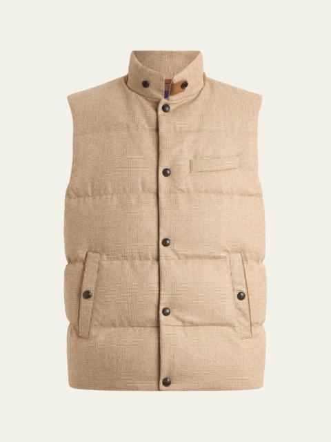 Ralph Lauren Men's Whitwell Plaid Wool Down Vest