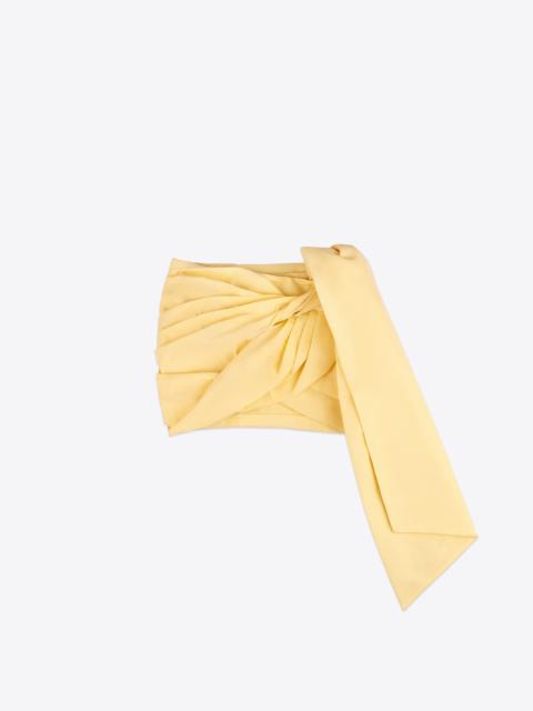 TAFFETA KNOT MINI SKIRT