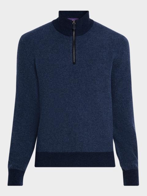 Ralph Lauren Men's Cashmere Half-Zip Sweater