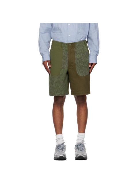 MAHARISHI Khaki 6086 Upcycled Fixed Deck Shorts