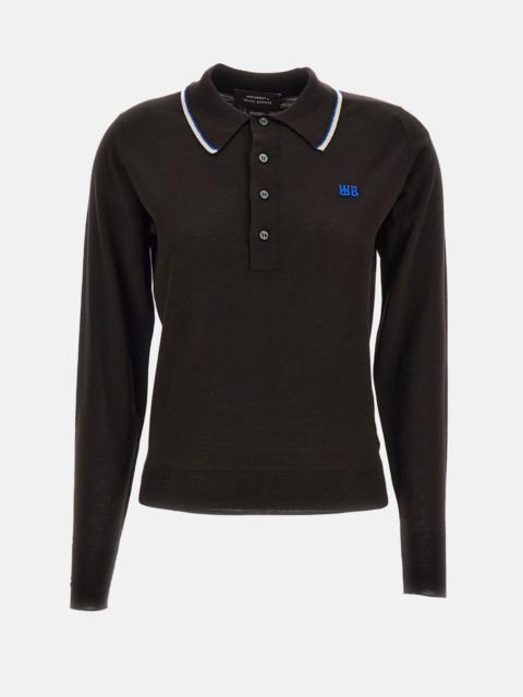WALES BONNER Long-sleeve polo shirt John Smedley for Wales Bonner